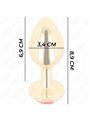 Kink -  Plug Anal Gold Rose Red Size M