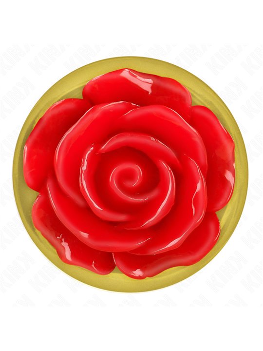 Kink -  Plug Anal Gold Rose Red Size M