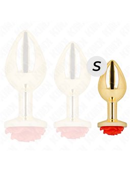 Kink -  Plug Anal Gold Rose Red Size S