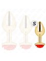 Kink -  Plug Anal Gold Rose Red Size S