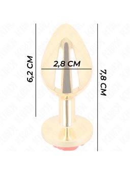 Kink -  Plug Anal Gold Rose Red Size S