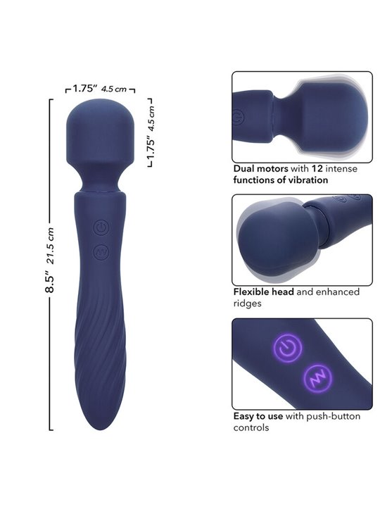 Calexotics - Charisma Mystique Massager Dual Motors 12 Functions 20,5 Cm X 4.5 Cm Purple