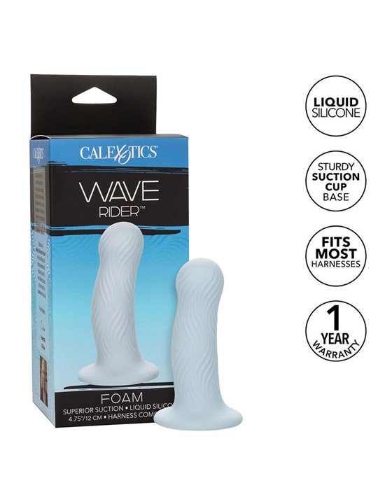 Calexotics Wave Rider Foam - Plug Anale in Silicone Liquido Celeste