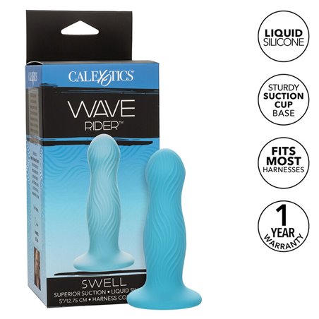 Calexotics Wave Rider Swell - Plug Anale in Silicone Liquido Celeste
