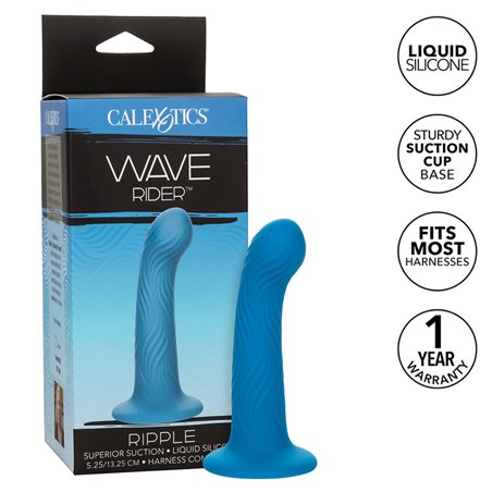 Calexotics Wave Rider Ripple - Plug Anale in Silicone Liquido Blu
