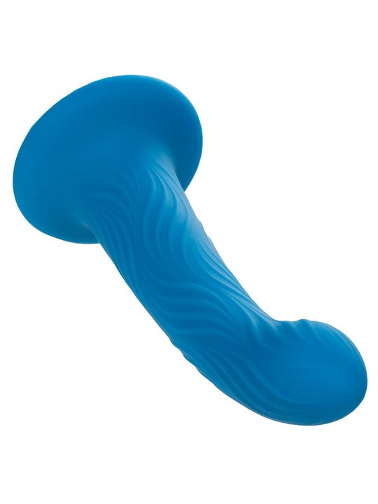 Calexotics Wave Rider Ripple - Plug Anale in Silicone Liquido Blu