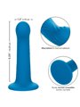 Calexotics Wave Rider Ripple - Plug Anale in Silicone Liquido Blu