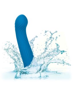 Calexotics Wave Rider Ripple - Plug Anale in Silicone Liquido Blu
