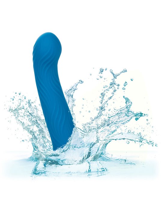 Calexotics Wave Rider Ripple - Plug Anale in Silicone Liquido Blu