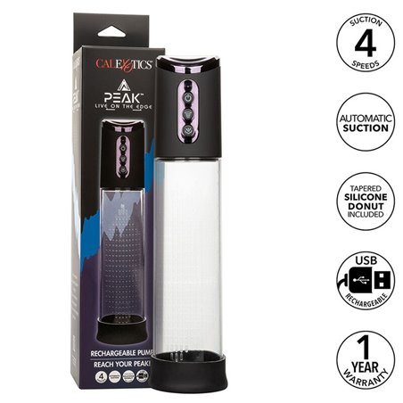 Calexotics Peak - Pompa di Aspirazione per il Pene 4 Velocità Nera