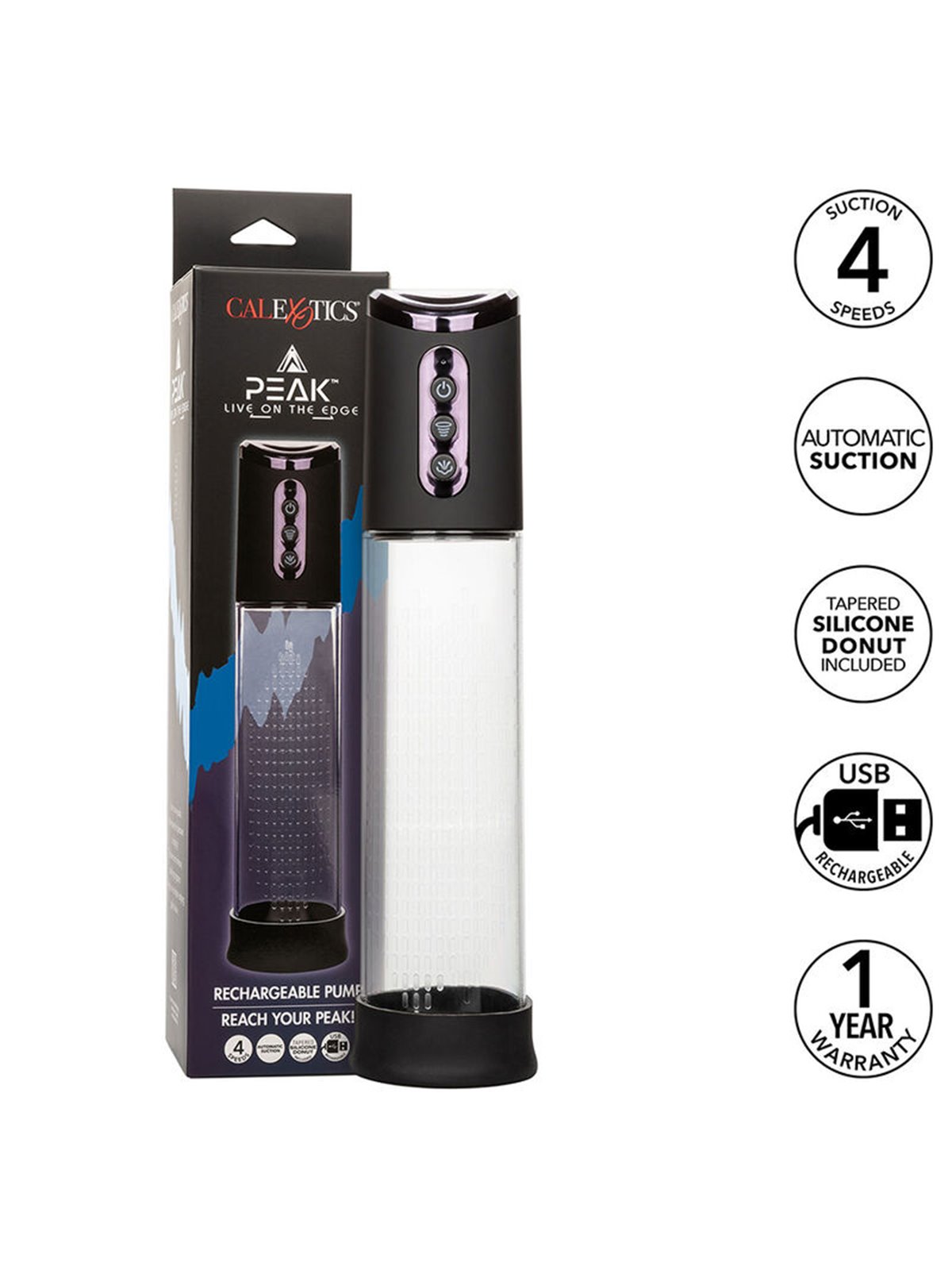 Calexotics - Peak Suction Pump 4 Speeds Black