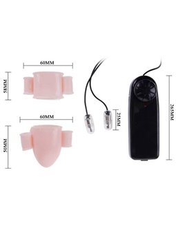 Baile Alfred - Anello Fallico e Cappuccio Glande in Silicone con Vibrazione