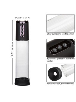 Calexotics Peak - Pompa di Aspirazione per il Pene 4 Velocità Nera