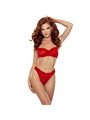 Passion Catilla - Set Composto da Perizoma + Reggiseno Rosso S/M