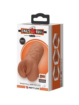 Crazy Bull - Masturbatore Maschile Vagina e Ano Realistici Design Fiori