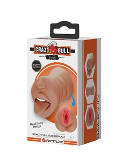 Crazy Bull - Sarah Double Masturbator Mouth & Vagina Flesh