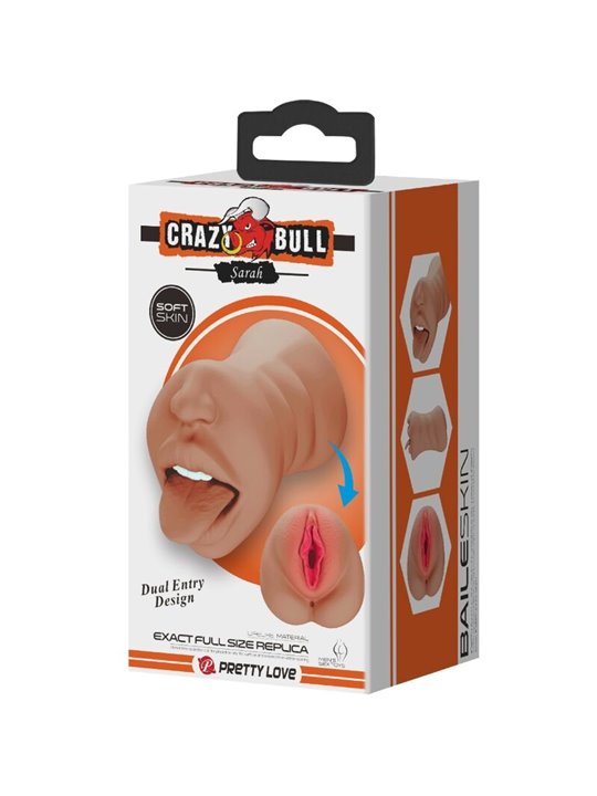 Crazy Bull - Sarah Double Masturbator Mouth & Vagina Flesh