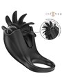 Intense - Mabel Vibrating Ring 10 Vibrations With Clitoris Stimulator Black