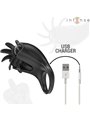 Intense Mabel - Anello Fallico Nero Vibrante con Stimolatore Clitoride