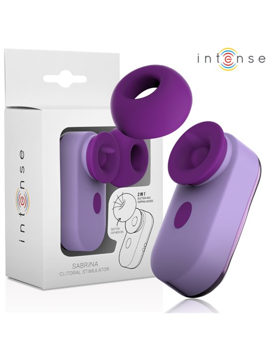 Intense Sabrina - Stimolatore Clitorideo Viola con Lingua Vibrante