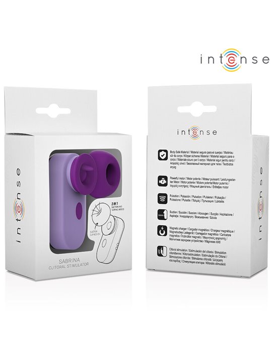 Intense Sabrina - Stimolatore Clitorideo Viola con Lingua Vibrante