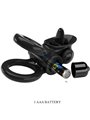 Pretty Love - Passionate Ring Double Vibrating Ring + Clitoris Stimulator Black