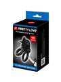 Pretty Love Passionate Ring - Doppio Anello Fallico Vibrante Nero