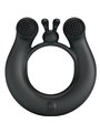 Pretty Love - Dahlia Vibrating Ring + Clitoris Stimulator 12 Vibrations Black