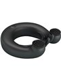 Pretty Love - Dahlia Vibrating Ring + Clitoris Stimulator 12 Vibrations Black