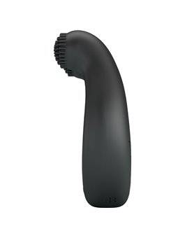 Pretty Love - Dahlia Vibrating Ring + Clitoris Stimulator 12 Vibrations Black