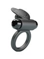 Pretty Love Debonaire - Anello Fallico Nero con Stimolatore Clitorideo