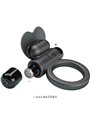 Pretty Love - Debonaire Vibrating Ring Rabbit 10 Vibrations Black