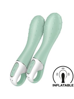 Satisfyer Air Pump Vibrator 3 - Vibratore Punto G Gonfiabile Verde