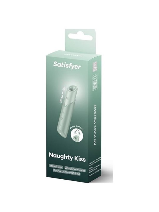 Satisfyer Naughty Kiss - Stimolatore Clitorideo Air Pulse Acquamarina