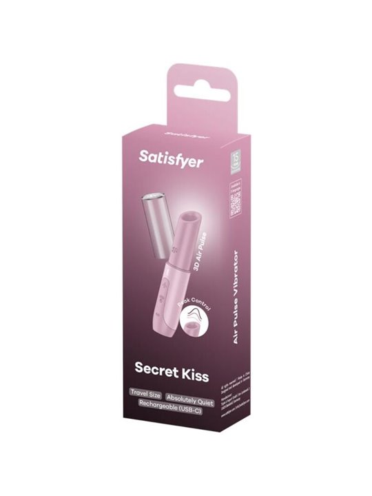 Satisfyer Secret Kiss - Stimolatore Clitorideo a Rossetto Rosa