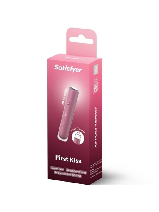 Satisfyer - First Kiss Wave Clitoris Stimulator Garnet