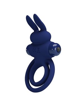 Pretty Love - Darey Double Vibrating Ring Rabbit Blue