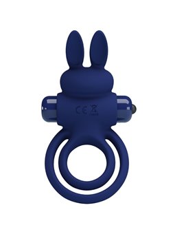 Pretty Love Darey - Anello Fallico Doppio con Stimolatore Rabbit Blu