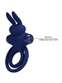 Pretty Love Darey - Anello Fallico Doppio con Stimolatore Rabbit Blu