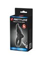 Pretty Love - Double Vibrating Ring + Clitoris Stimulator 10 Vibrations Black