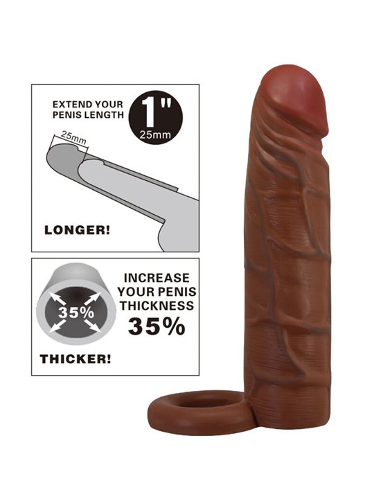 Pretty Love - Kaile Penis Sleeve With 2.5 Cm Extension Mulatto