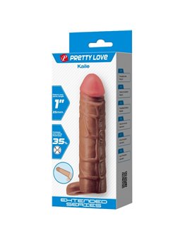 Pretty Love - Kaile Penis Sleeve With 2.5 Cm Extension Mulatto