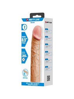 Pretty Love - Derek Penis Sleeve With 7.6 Cm Extension Flesh