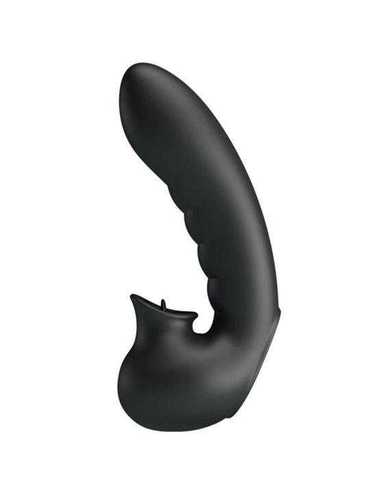 Pretty Love Hobgoblin - Vibratore da Dito con Stimolatore Clitorideo Nero