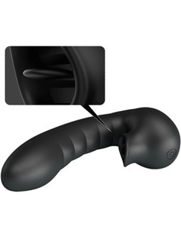 Pretty Love Hobgoblin - Vibratore da Dito con Stimolatore Clitorideo Nero