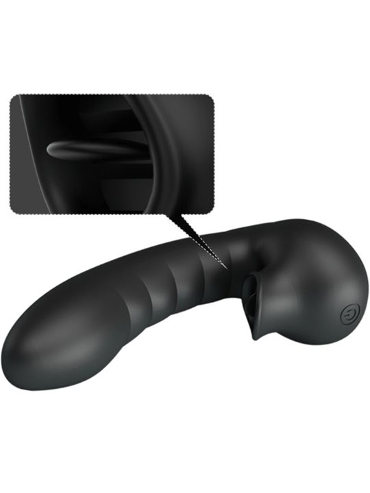 Pretty Love Hobgoblin - Vibratore da Dito con Stimolatore Clitorideo Nero