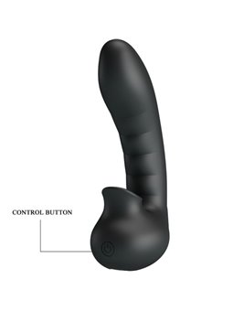 Pretty Love Hobgoblin - Vibratore da Dito con Stimolatore Clitorideo Nero