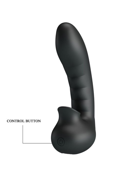 Pretty Love Hobgoblin - Vibratore da Dito con Stimolatore Clitorideo Nero