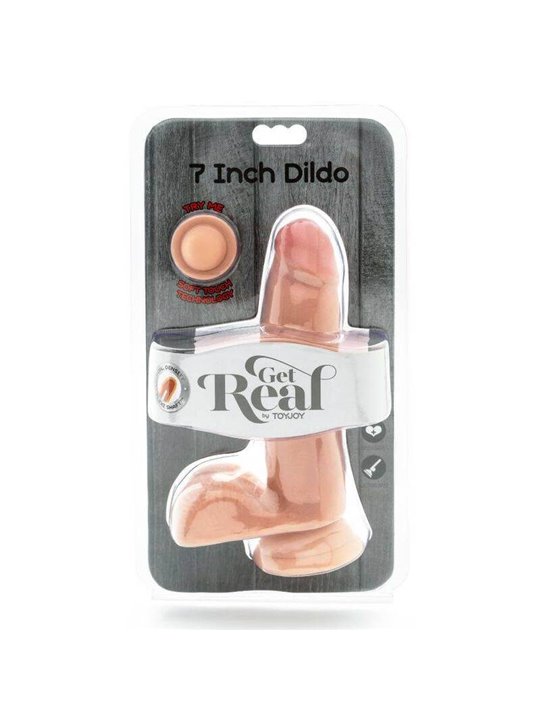 Get Real - Dual Density Dildo 12 CM Balls Skin