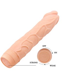 Baile Bob - Vibratore Realistico in Silicone 22,5 Cm Beige